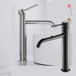 Single Lever Water Sink Faucet Bathroom Counter Faucet Durable&Sturdy Antirust Filter Impurities Stainless Steel Saving Faucet