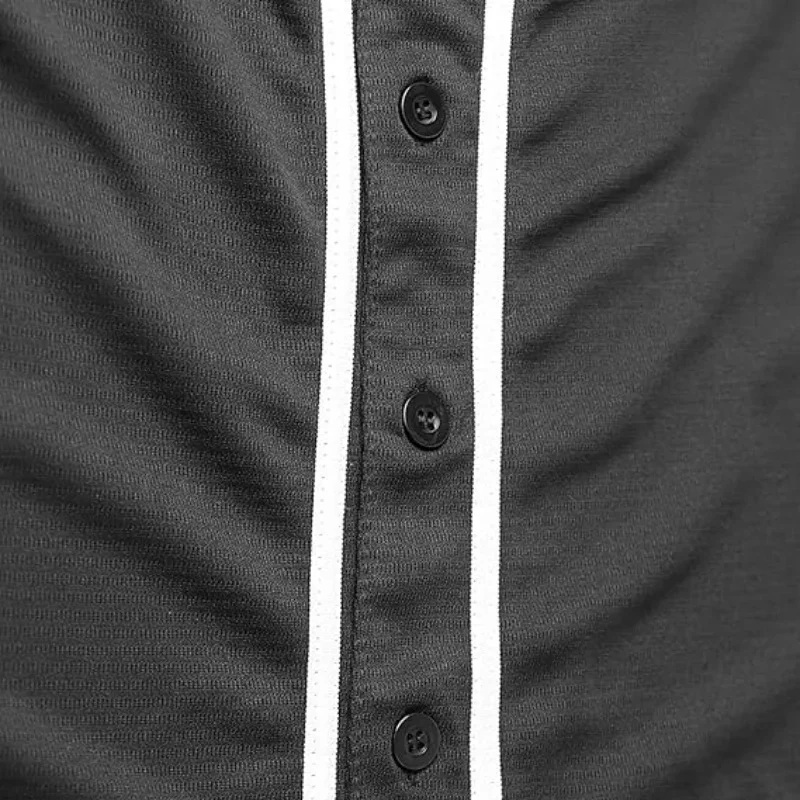 New Men's Baseball Uniform Sport Summber Baseball Jersey Breathable Shirt Loose T-shirts for men