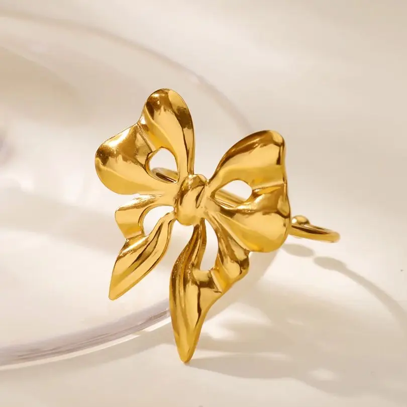 Stainless Steel Butterfly Ring For Women