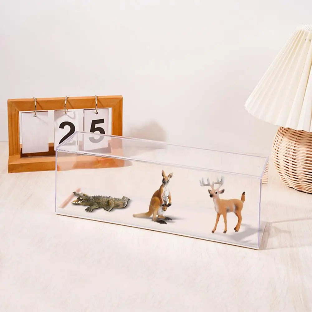 Scatola Portaoggetti Per Slot Per Schede Vetrina Per Minifigure A Prova Di Umidità Vetrina In Plastica Trasparente Per Animali Domestici Per Action Fi