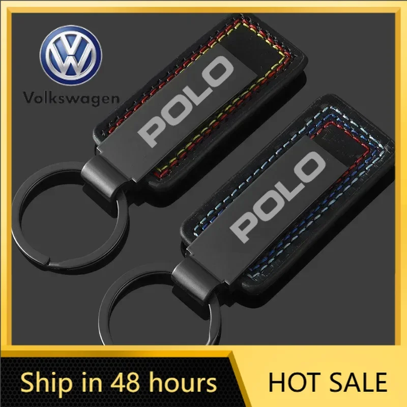 Polo Key Rings VW 2026 Hot 1PC Carbon Fiber Car Keyrings Key Rings Holder for ...