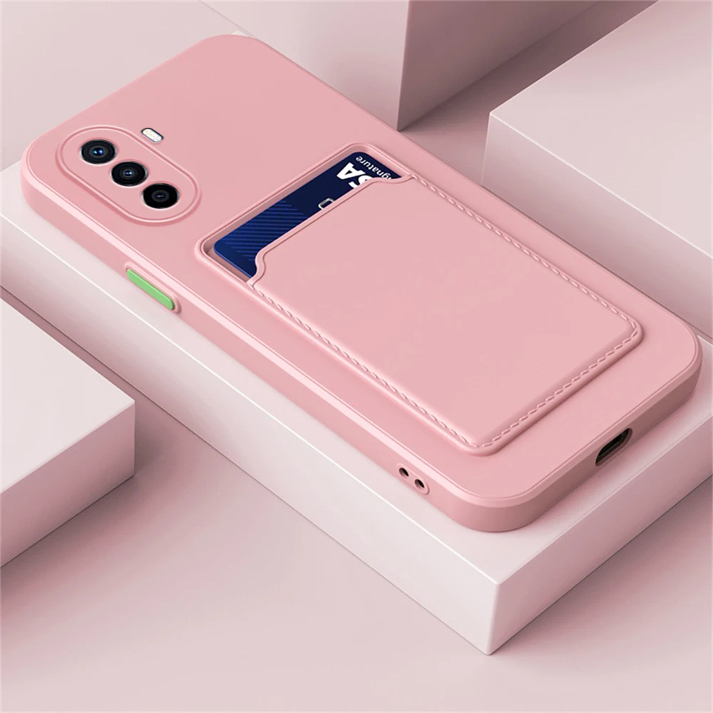 For Huawei Nova Y70 Plus Case Soft Silicone Protector Hauwei NovaY70 Nova Y 70 Y70Plus Shockproof BackCard Slot Cover Fundas