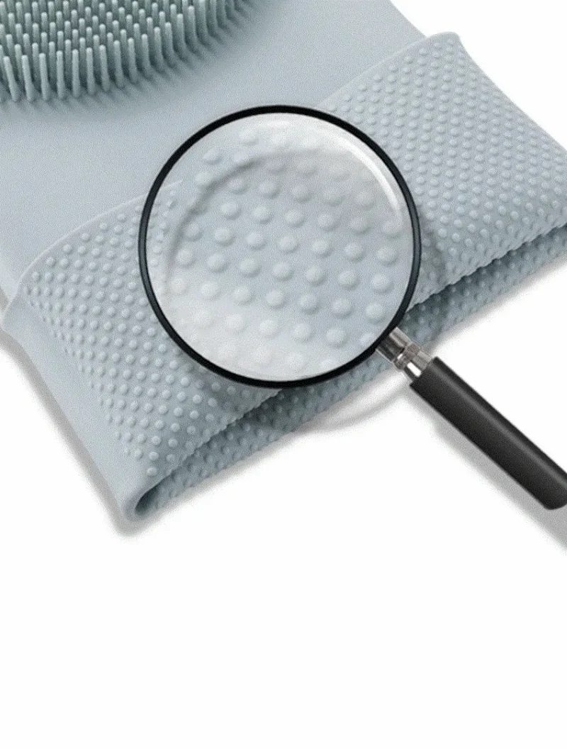 Guanti Per Lavare I Piatti In Silicone - Con Spugna Integrata, Antiscivolo, Resistenti Al Calore Fino A 160°C - Foto 4