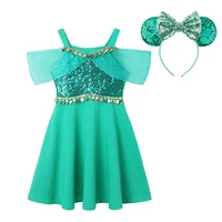Robe de princesse d'été pour filles, tenue décontractée de sirène, robe de plage pour enfants, vêtements de princesse pour filles 6