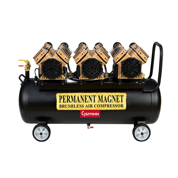 

4500W brushless air compressor 6HP 18.5 Gallon LCD screen silent 70L aluminium Tank Oil Free industrial air compressors GDY-993