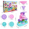 26pcs Ice Cream Machine Clay Mold Tool Set Children Toy Skin Mud Handmade Nontoxic Clay Pretend Play Dough Toys Developmental 5