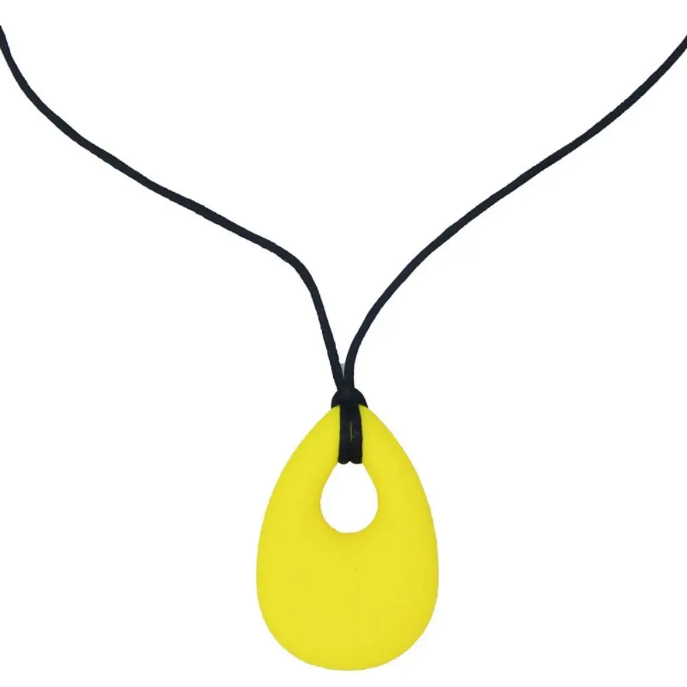 Teether Biting Toy for Newborn Soother Necklace Anti Autism ADHD Teething Toys Sensory Chewing Pendant Baby Chewy Necklace - 3