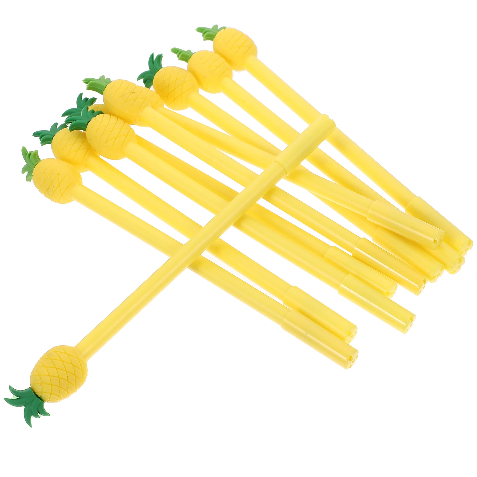 12 Pcs Pineapple Pen Writing Shaped Gel Pens School Supplies Students Stationery Office