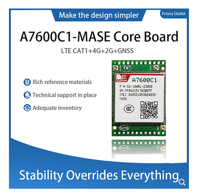 

SIMCOM A7600C1-MASE LTE Cat.1 4G макетная плата