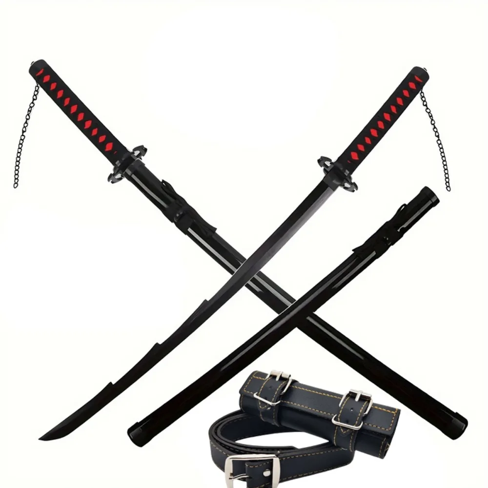 Samurai-Schwertgürtel, Krieger-Schwerthalter, Schwerthalter aus PU-Leder, Gürtelzubehör, geeignet für Rollenspiele auf Urlaubspartys – Detail 5