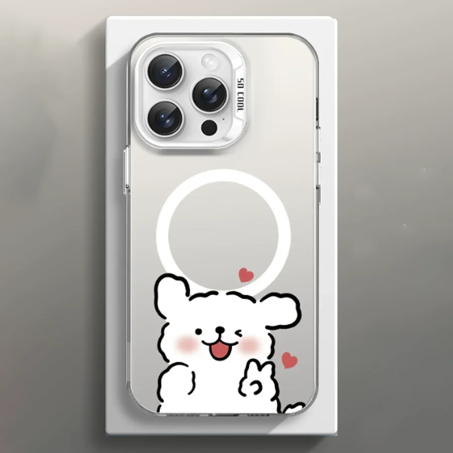 Magnetic Maltese Luxury Phone Case with Magsafe Compatibility