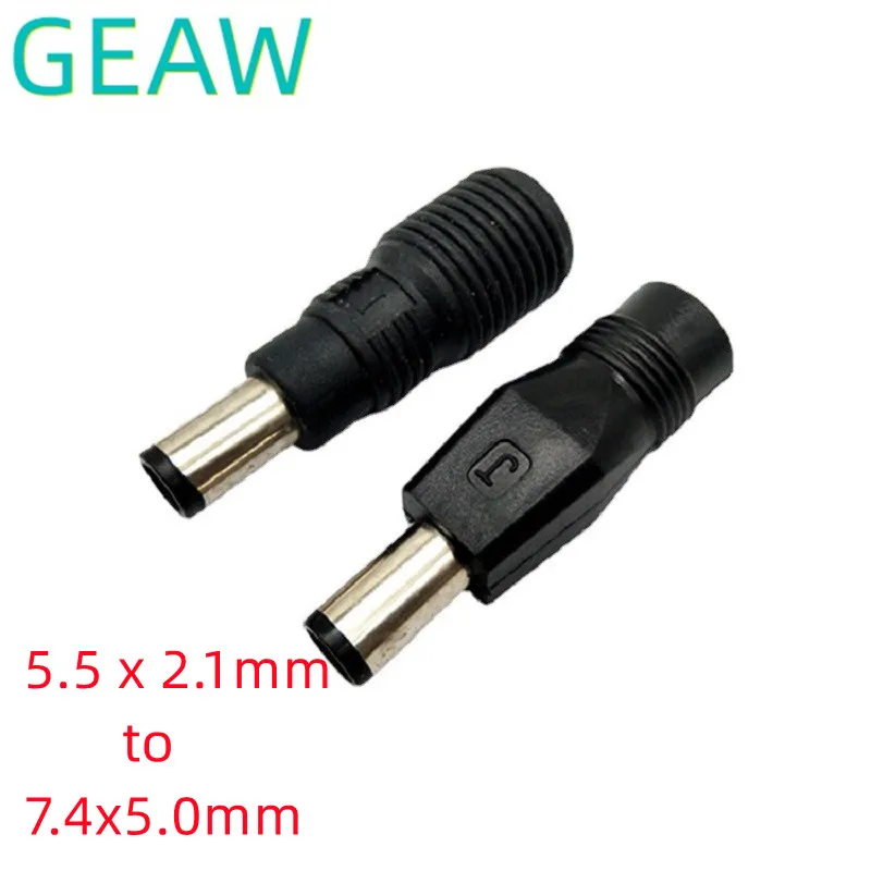 10Pcs DC Power 5 5 X 2 1mm To 7 4x5 0mm Plug With Pin Adapter Laptop 10pcs-dc-power-5-5-x-2-1mm-to-7-4x5-0mm-plug-with-pin-adapter-laptop