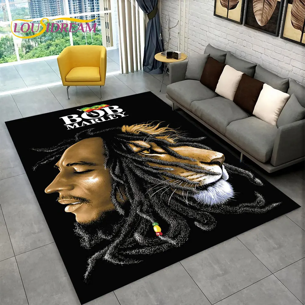 Reggae 保と ボブマーリーのフロアマット 160x200