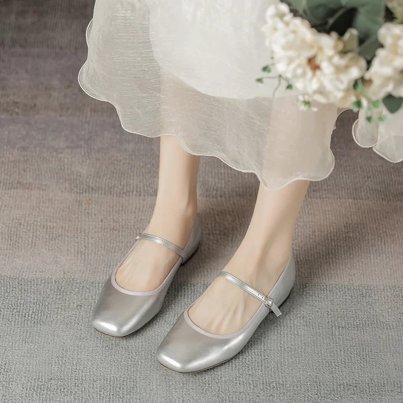 

Women Vulcanized Shoes Soft Bottom Ladies Loafers Fashion Female Vintage Single Casual Slip on Mary Janes Flats