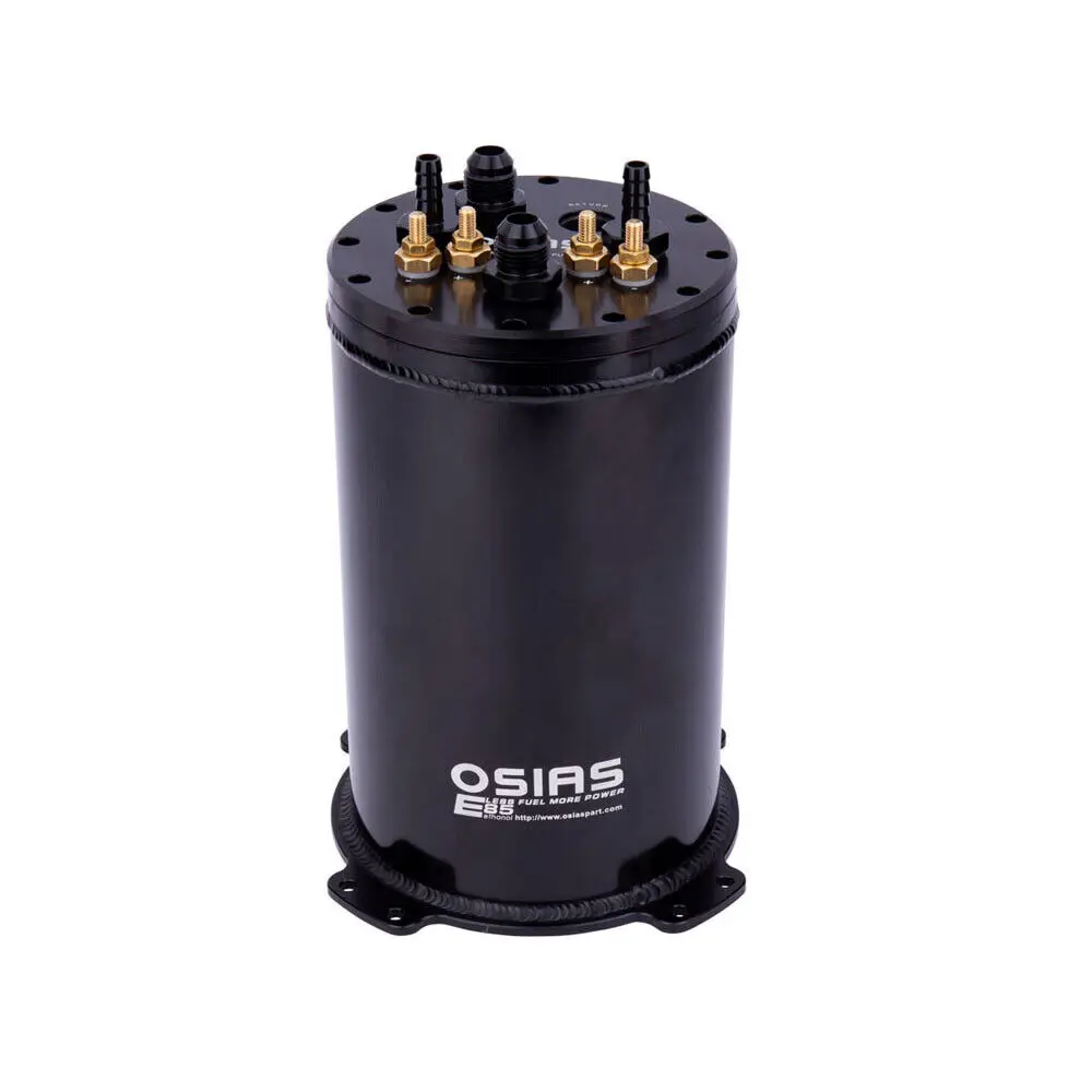OSIAS New Aluminum 2.6L/2.8L 8AN Fuel Surge Tank For Single or