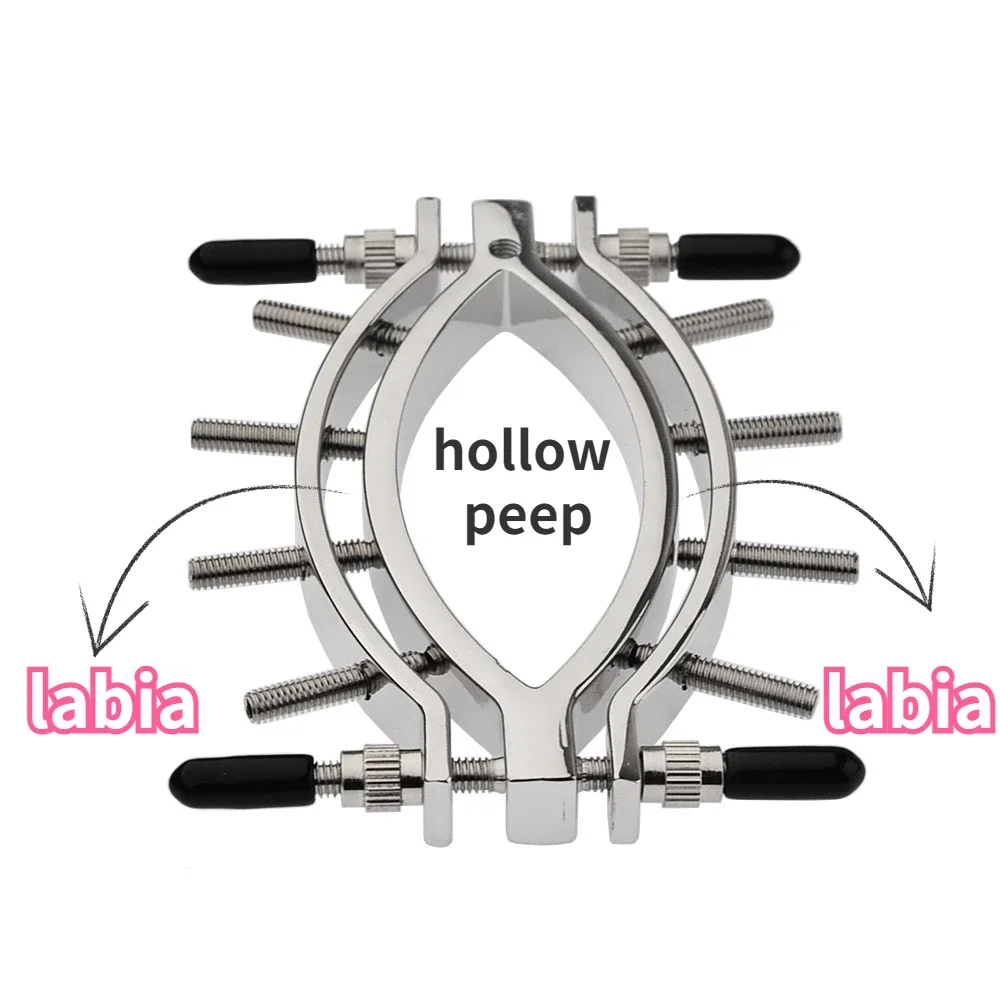 Stianless Steel Pussy Clamp Spikes Labial Clamp Vaginal Expander Speculum Clitoris G-spot Flirt Fetish Bdsm Sex Toy Women