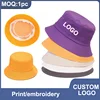 Custom LOGO Bucket Hat Women Men Hip Hop Beach Sun Hat Summer Sunshade Fishing Hats Casual Outdoor Fishermen Cap Panama 1