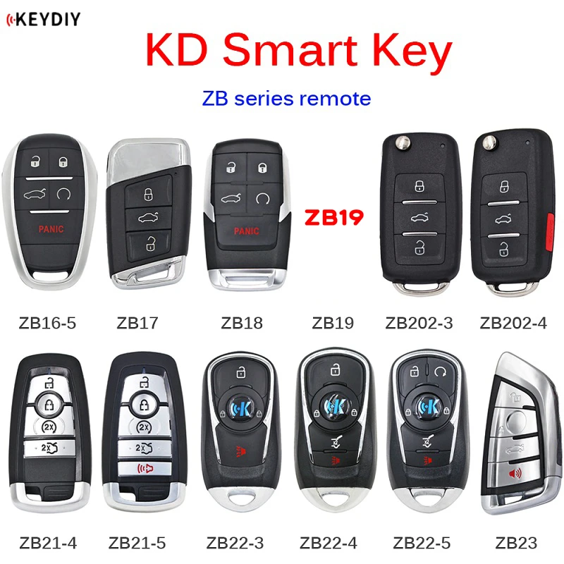Оригинальный умный дистанционный ключ KEYDIY KD, модель ZB17 ZB18 ZB19