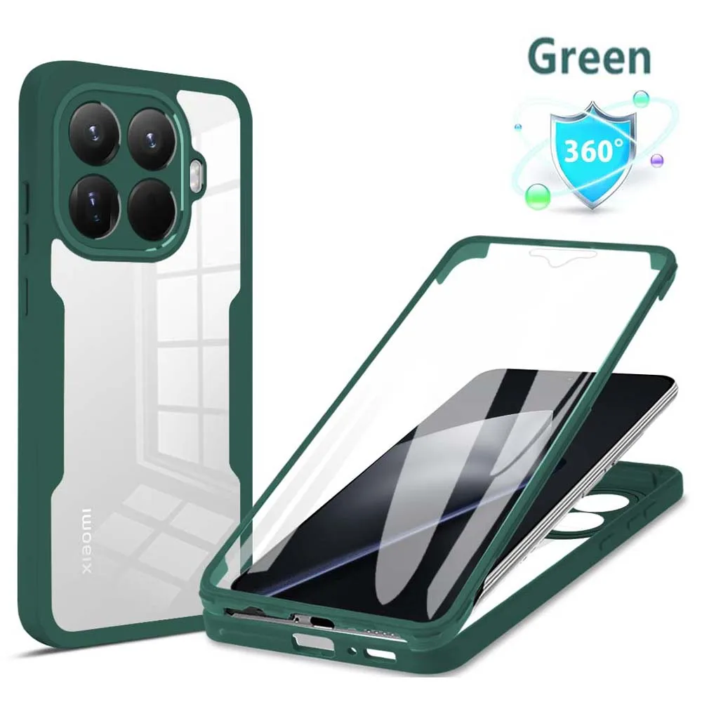 360 Double-Sided Shockproof Case with Built-in Screen Protector