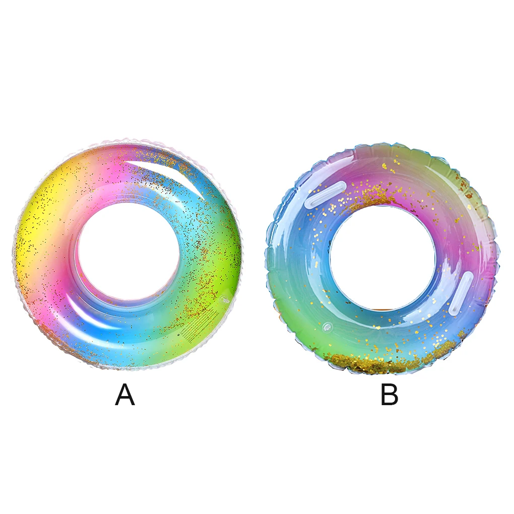 

Детская плавательная трубка блестящее Надувное детское плавательное кольцо блестящая портативная трубка для бассейна тип 4