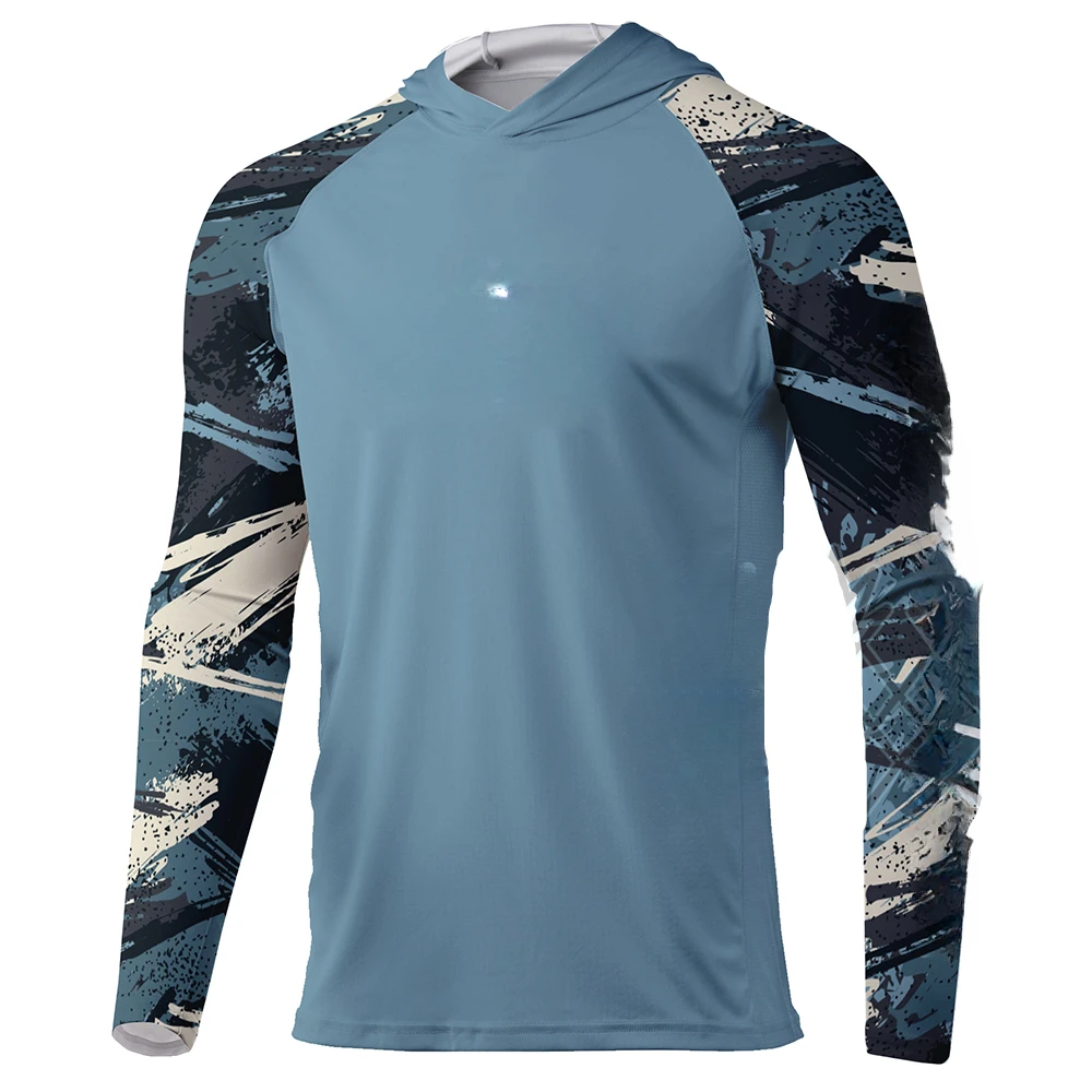 

Одежда для рыбалки, эффективная эритрозащитная футболка с длинным рукавом для рыбалки, Мужские дышащие топы, футболка для рыбалки