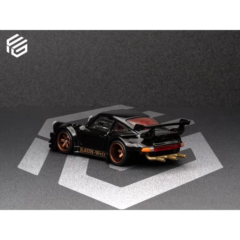 Funsguy 1:64 포르쉐 RWB 930 RAUH-Welt 합금 다이캐스트 자동차 모델 수집품