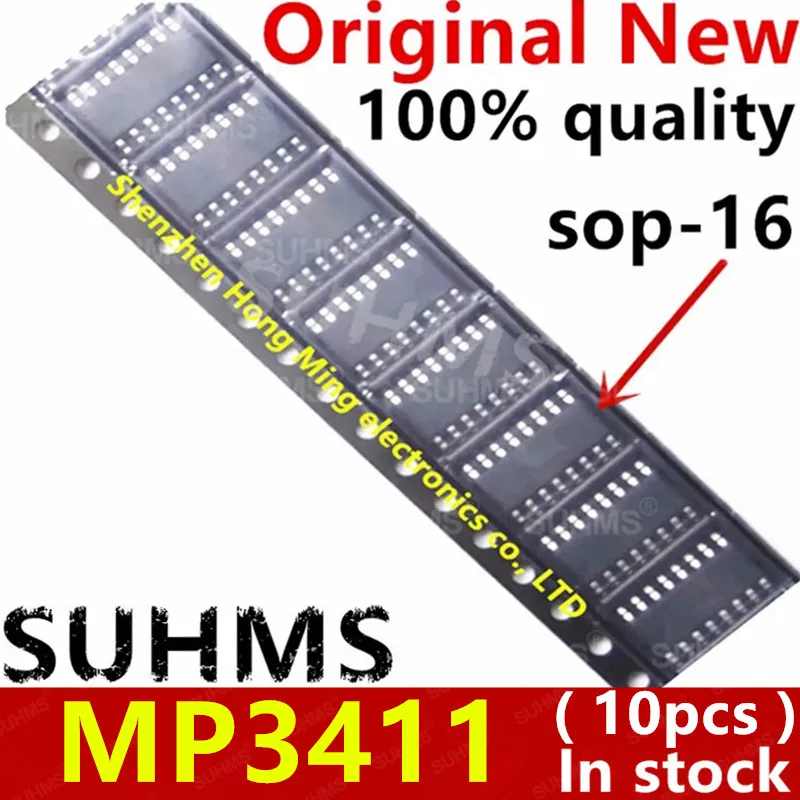 

Набор микросхем MP3411 sop-16, 100% новый, 10 шт.
