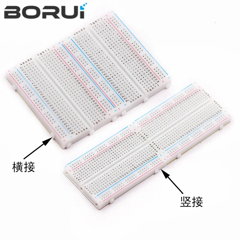 8.5x5.5cm 400 Tie Points Solderless PCB Breadboard Mini Universal Test Protoboard DIY Bread Board for Bus Test Circuit Board