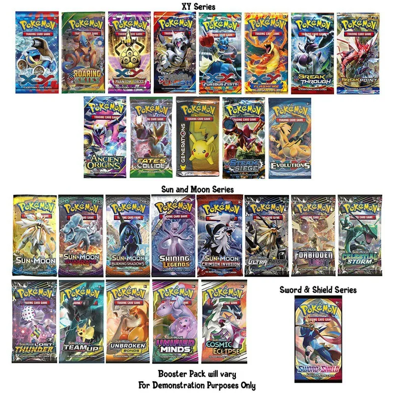 10Pc Pokemon Cards English Gx Tag Team Vmax Ex Mega Energy Shining Pokemon Card Game Trading Collection Carte Birthday Toy