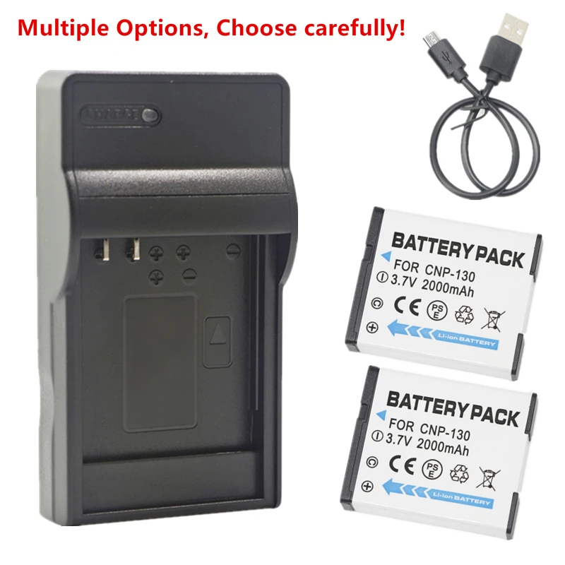 Np-130 Np-130A Batteria O Caricabatterie Per Casio Exilim Ex-10 Ex-100 Ex-H30 H35 Fc300 Fc400 Zr100 Zr200 Zr300 Zr310 Zr320 Zr320 Zr400