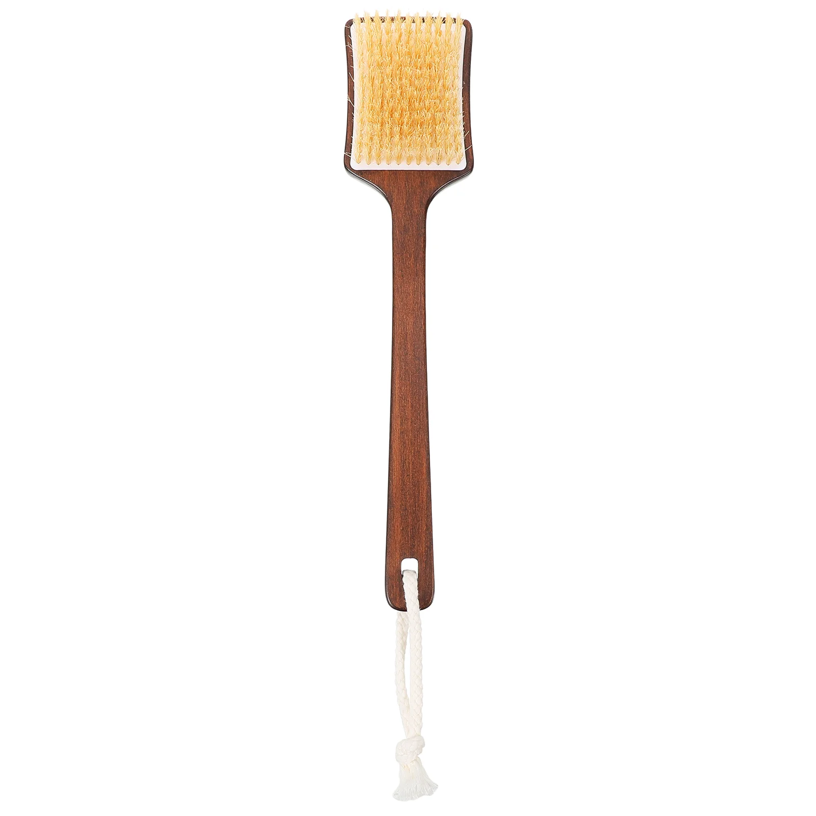 

Pig Hair Bath Brush Tub Scrubber Back Body Brush/Massage Wooden Long Handle for Shower