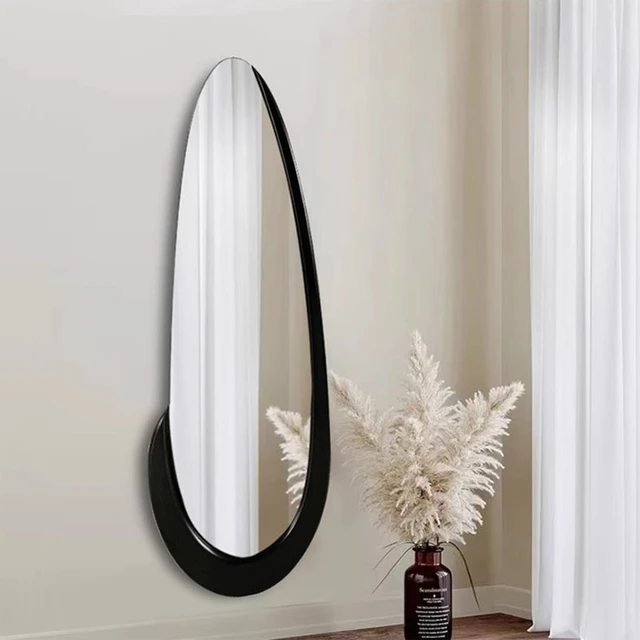 Espejos asimétricos de gota de agua, diseño estético acrílico, espejos  negros, maquillaje de calidad, Espejo Adhesivo coreano, decoración del  hogar - AliExpress
