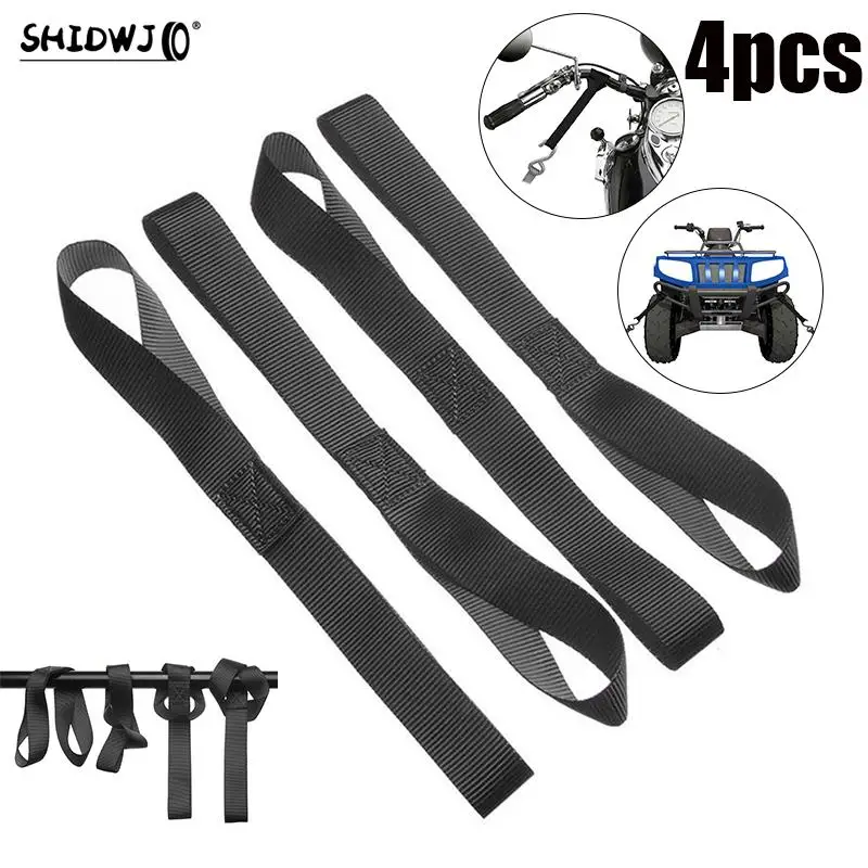 1/4Pcs Motorcycle Soft Loop Tie Down Straps Ratchet Towing Cargo ATV UTV Motorcycle 600LBS Accessories 20.5*2.5cm