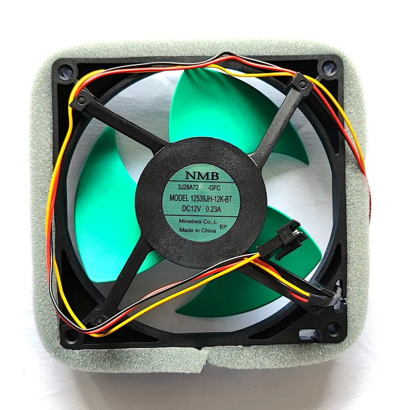 Original Novo 12539jh12k-bt Dc12v 0.23a 12cm para Ventilador de Refrigeração do Refrigerador