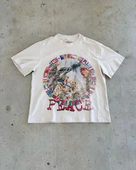 American Y2k Oversized Streetwear Gothic Retro Harajuku T-Shirt Peaceinwar Graphic Couple Pro Choice Trendy Gatherings Unisex 1