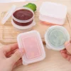 1/4PCS Food Storage Boxes Refrigerator Vegetables Fruits Meat Sealed Preservation Box Portable Outdoor Picnic Sealed Containers 3