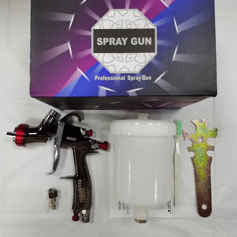 R500 Lvlp Spray Gun Airbrush Car Painting Gun. 1.3mm High Quality 600cc