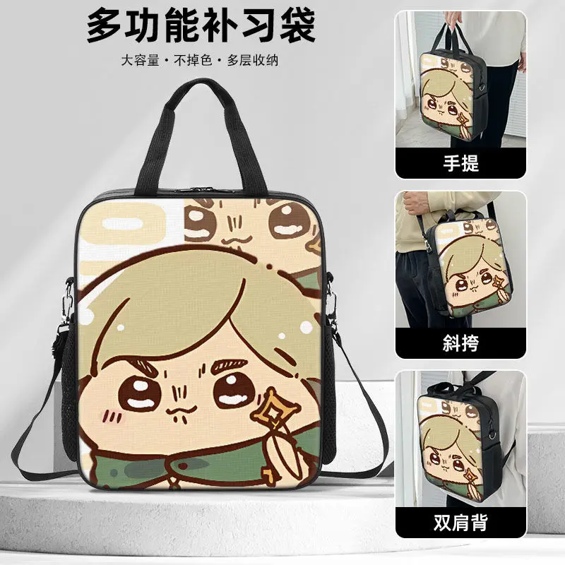 Attack On Titan Anime-Inspired Mikasa & Levi Canvas Crossbody Handbag with Large Capacity