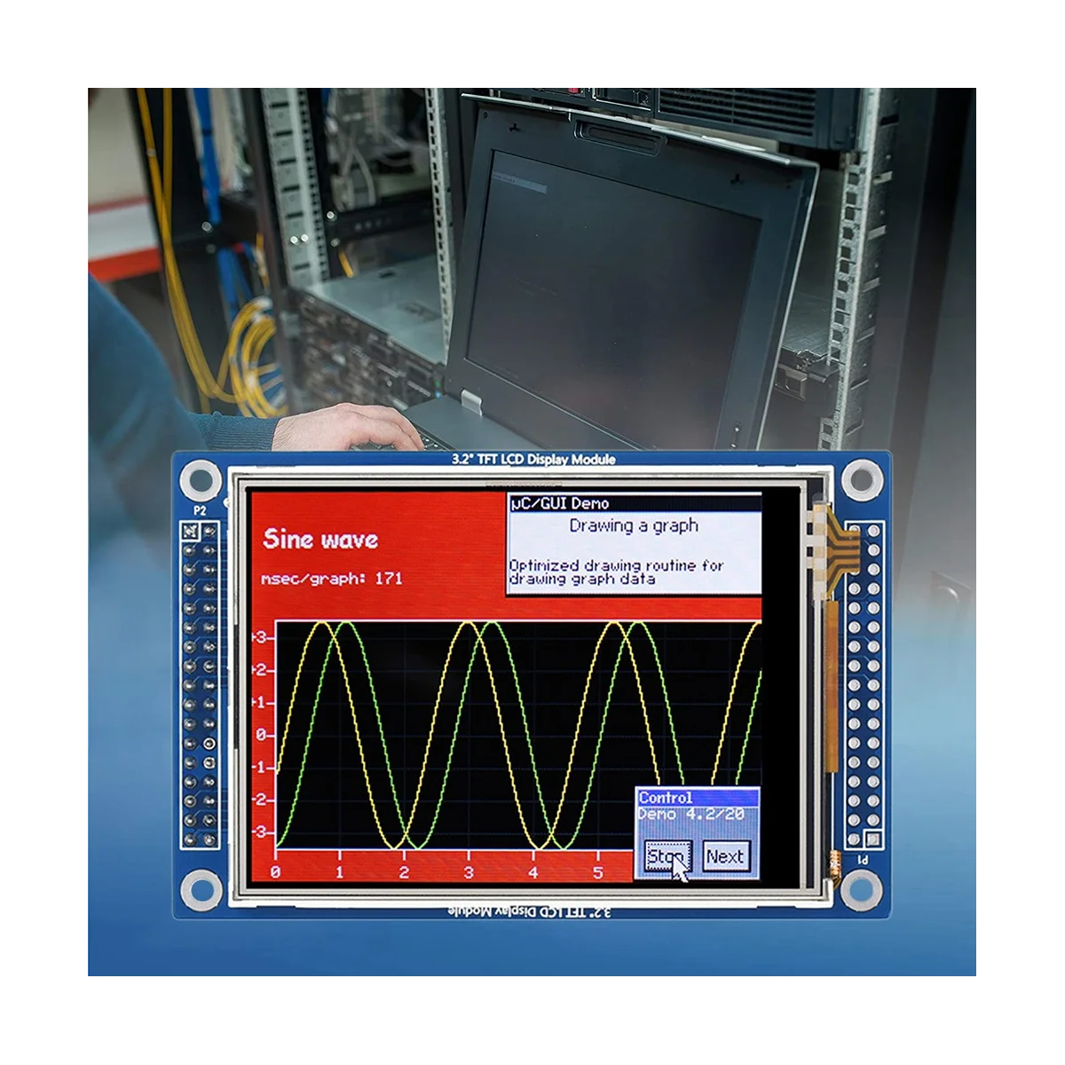 

3.2 Inch TFT LCD Display Module 320 x 240 Pixels ILI9341 8080 Parallel+SPI 3.3V LCD 65K Color Resistance Touch Screen