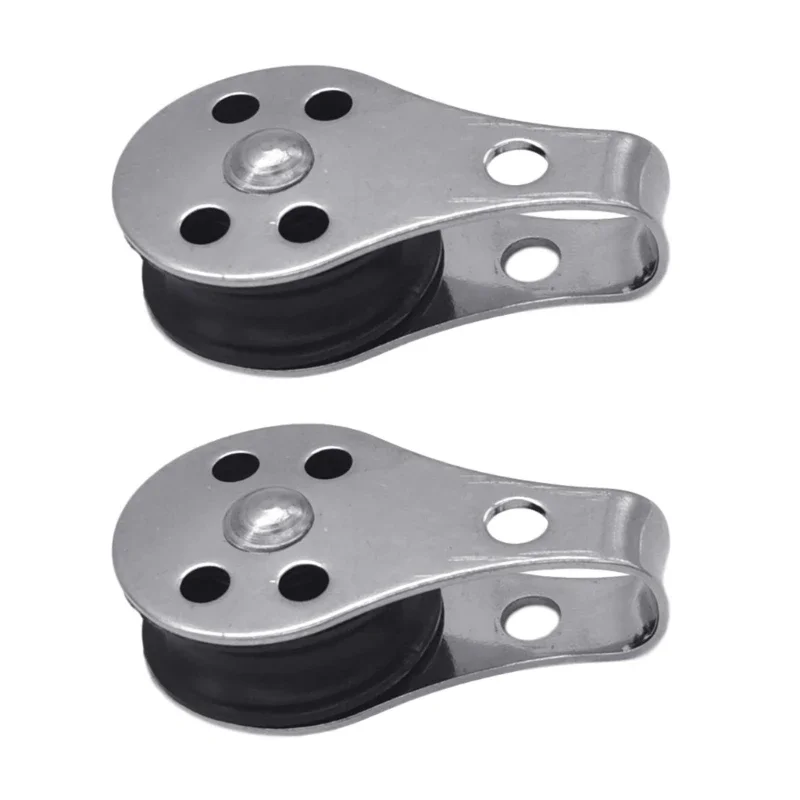 Heavy Duty Cable Wire Rope Roller Nylon Pulley for Washing Line Sailing Lifting 2