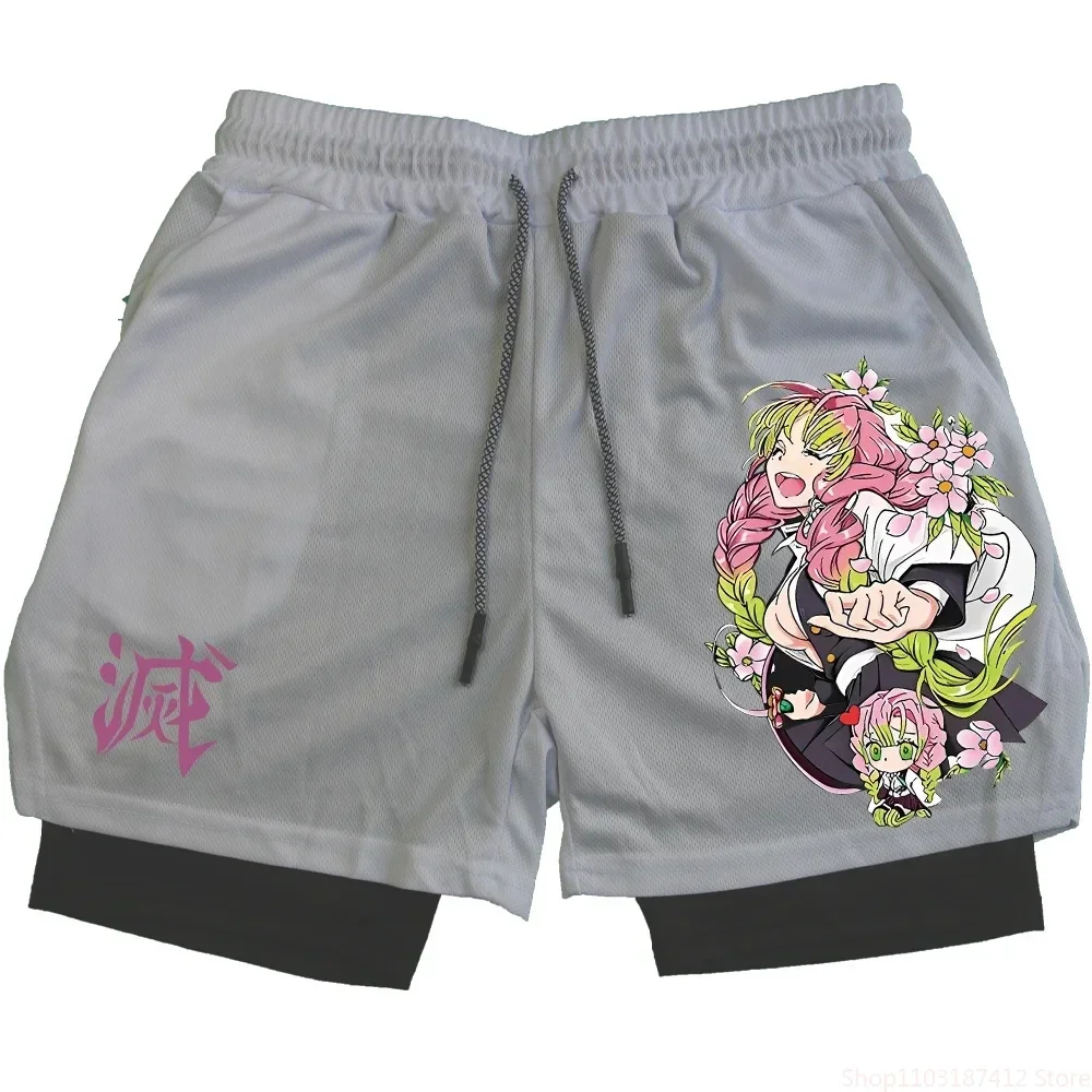 Outdoor Jogging Fitness Shorts Men's Printed Performance Double Layer Shorts Gym Workout Training Pants M-3xl 5