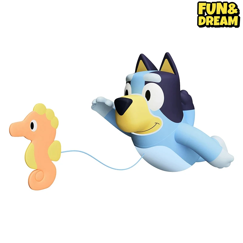 Bluey Family Bathed In The Water And Swam With Toys To Soothe Young Children Bluey Bathroom Toys Children'S Bath Soothing Toys 2