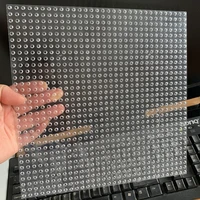 Aquaryta Transparent 32x32 Dots Classic Base Plates Blocks Small Size DIY Bricks Baseplates ABS Plastic Assembly Plate Child Toy 1