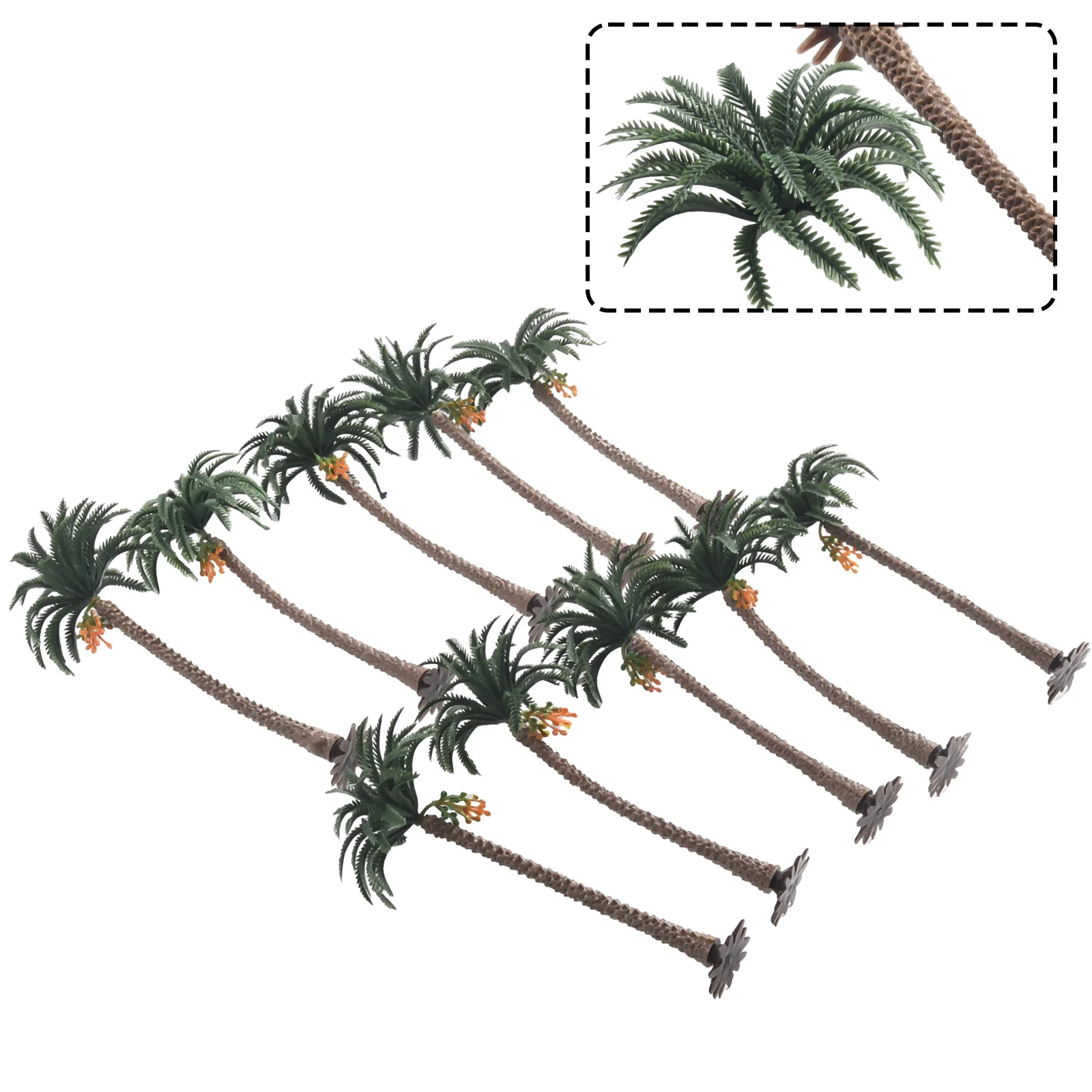 Tropical Miniature Palm Trees Set - Scenic Diorama Decorations