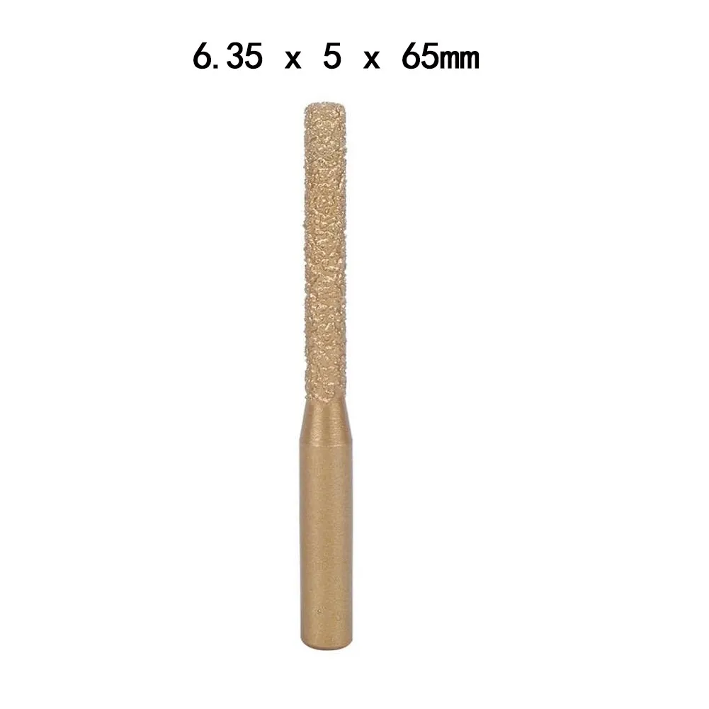 

1PC Brazed Diamond Router Bit Straight Shank Engraving Machine Tool Marble Granite Suitable For Trimming Edging Machine