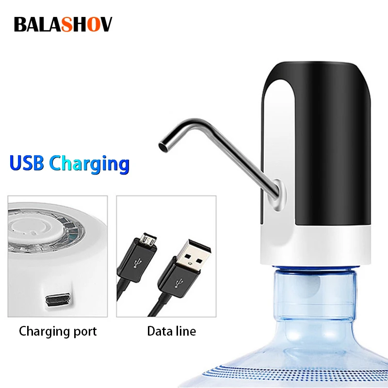 Water Bottle Pump Charging Automatic Electric Water Dispenser Pump Bottle Water Pump One Click Auto Switch Drinking Dispenser 1