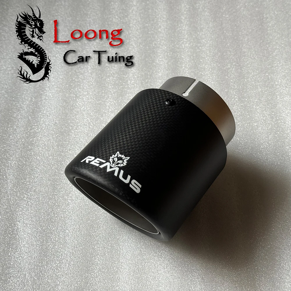 마쓰다 CX-5 CX-4 CX-3 마쓰다 액셀라/아테나 테일파이프용 배기 파이프/팁 테일 스로트, 탄소 섬유 샌드블라스팅, 77-101mm, 1 개