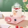 110-220V Cup Heater Coffee Mug Warmer Cute Pet Warmer Coaster Electric Hot Plate Smart Heating Pad For Milk Tea Water Best Gift 1