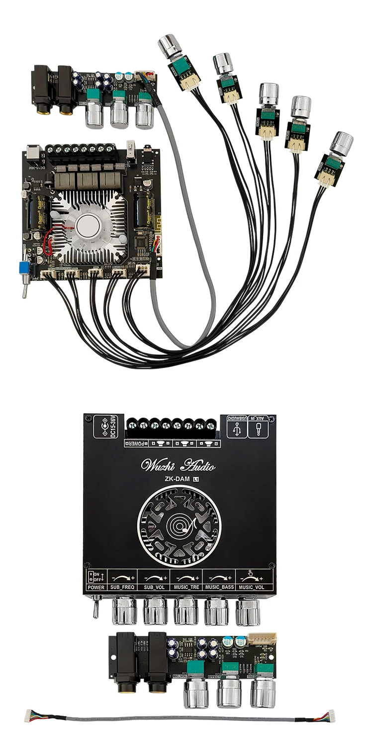 ZK-DAM L1 220W * 2+350W 2.1 Channel BT Digital Power Amplifier