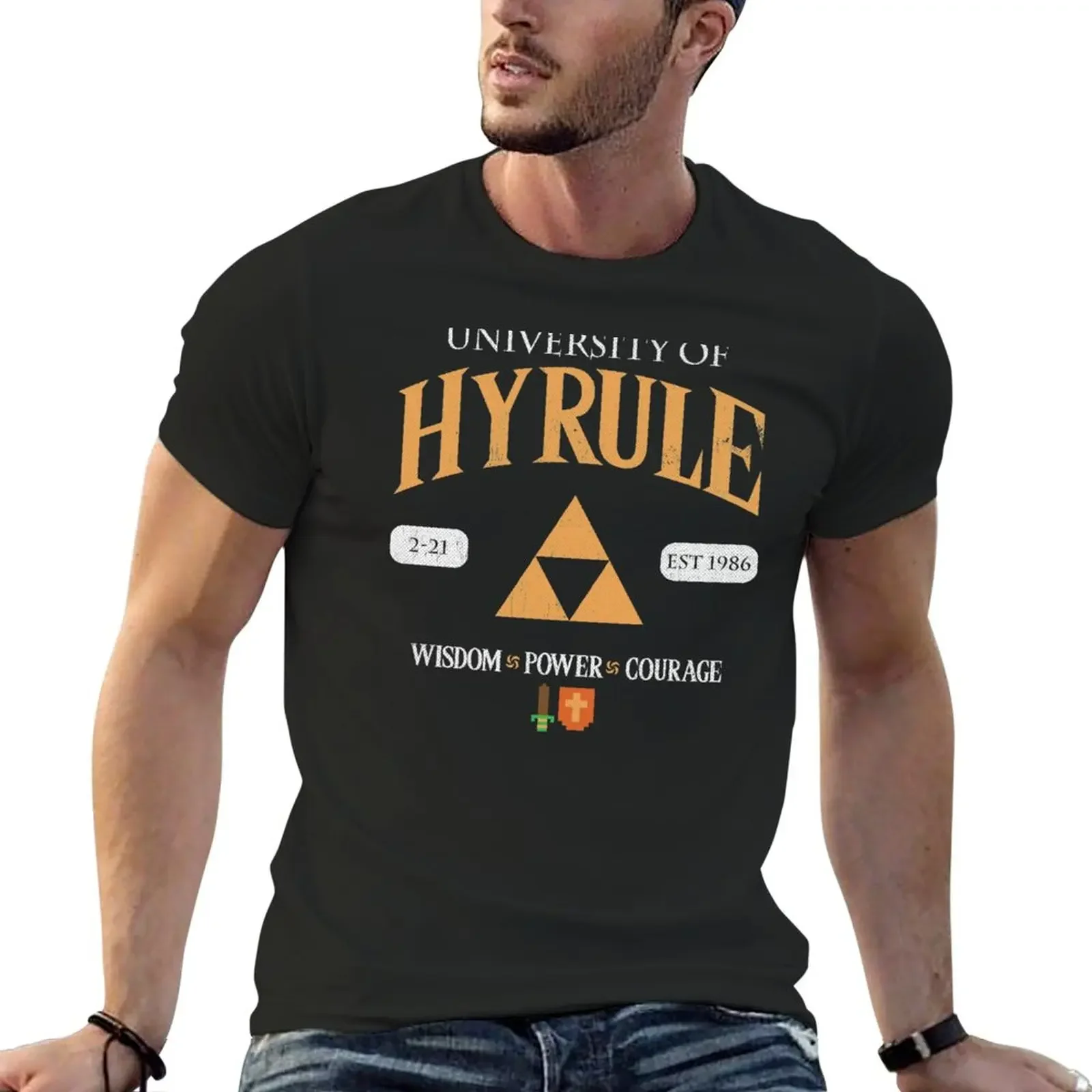 

Classic University Crest T-Shirt new edition aesthetic clothes mens big and tall t shirts